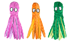 Pluche octopus met lange tentakels