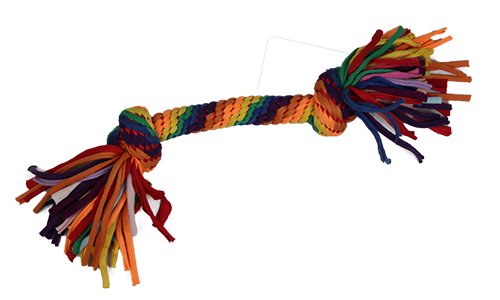 Touwspeelgoed regenboog 46 cm
