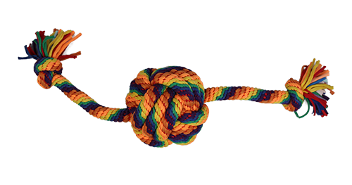 Touwspeelgoed regenboog 70 cm