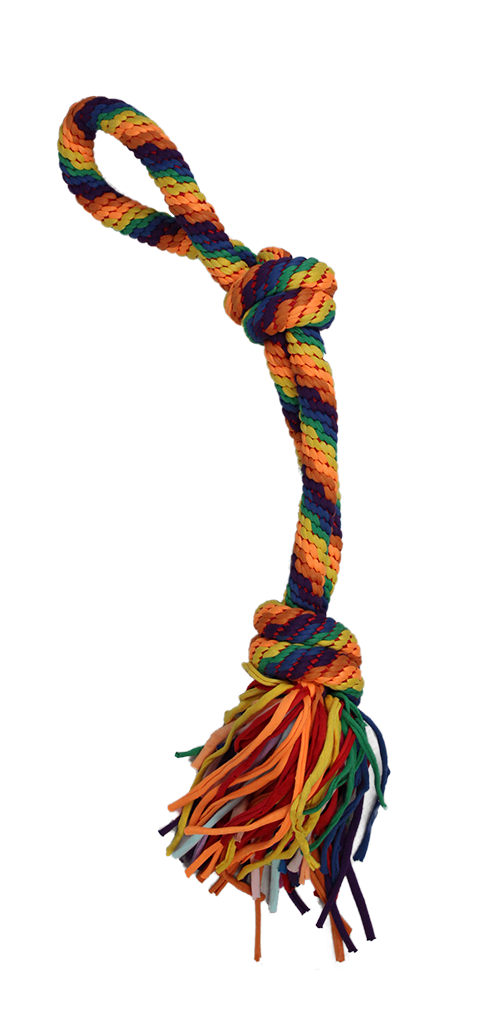 Touwspeelgoed regenboog 66 cm