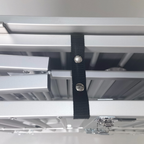 SHOWTROLLEY EXPOSE - VOOR 1 HOND - ALUMINIUM - MET WIELEN