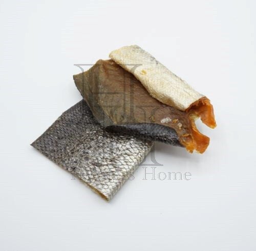 gedroogde zalmhuid met vlees 500 gram