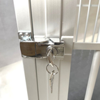 SHOWTROLLEY EXPOSE - VOOR 1 HOND - ALUMINIUM - MET WIELEN