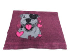 VET BED STAFFORDSHIRE BULL TERIER HEAD ANTI-SLIP