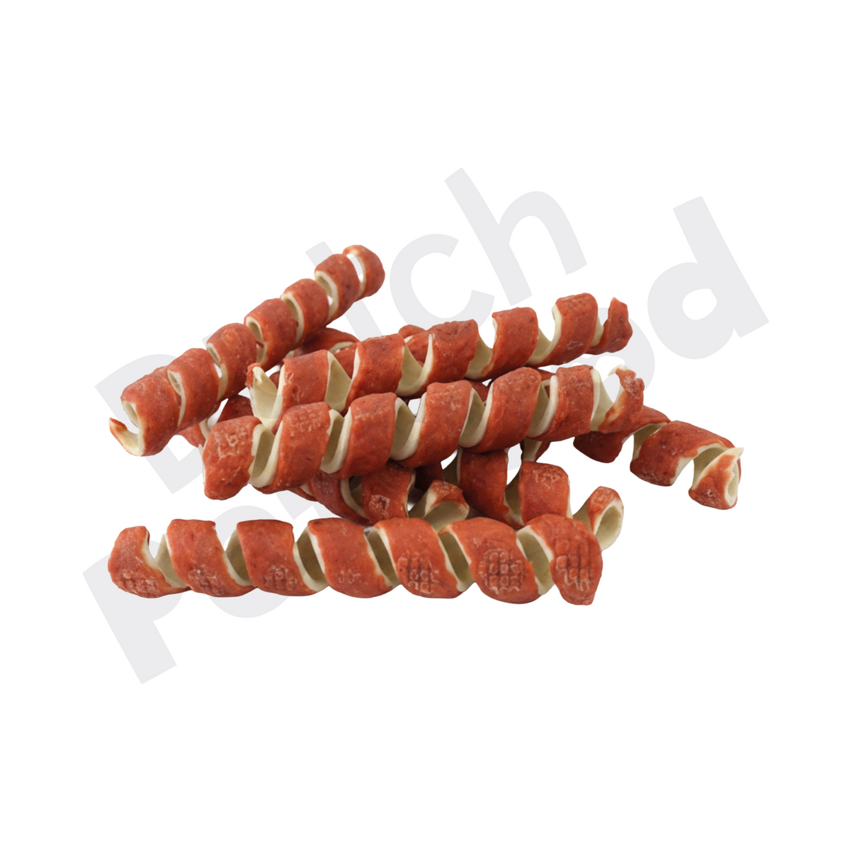 Gedroogde buffelhuid spiraal met eend (pre-order) 400 gram