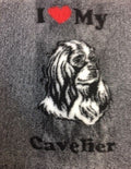 VET BED - I LOVE MY CAVELIER KING CHARLES SPANIEL - ANTI-SLIP