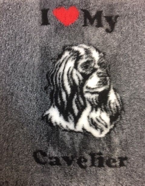 VET BED - I LOVE MY CAVELIER KING CHARLES SPANIEL - ANTI-SLIP