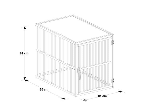 Hundos Hundsos Pro hondenbench DK maat XL, rechtsdraaiend