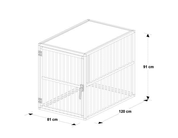 Hundos Pro Hondenbench DK Maat XL, linksdraaiend